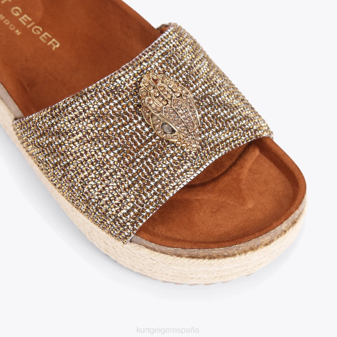 Kurt Geiger mujer plataforma plana londres kensington 2LPR440 | calzados beige